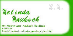 melinda mauksch business card